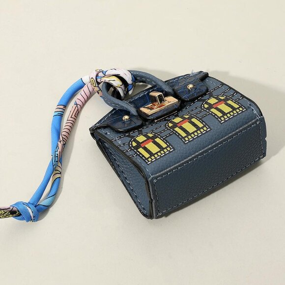 NEW Boutique Mini Handbag Inspo Baby Birkie Purse Charm to Store Ipods Ear Pods - Picture 5 of 10